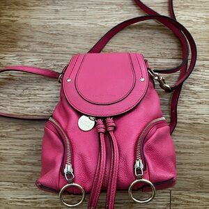 Pink SeeBy Chloe mini backpack